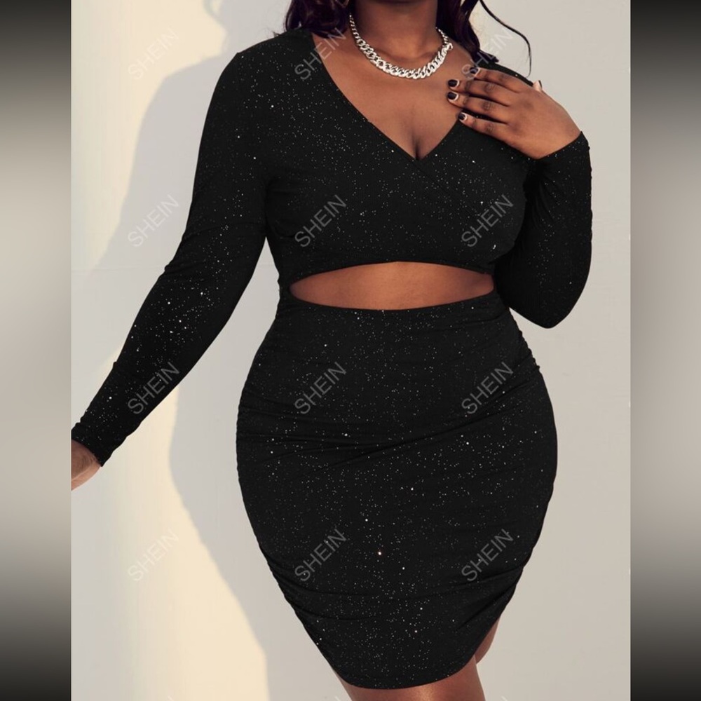 🌵3 for $15🌵 2x sparkle bodycon dress